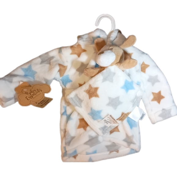 Baby‎ Essentials 2 Piece Set Bath Robe & Snuggle Toy Lovey. Robe 0-9 Months. NWT - Picture 3 of 9